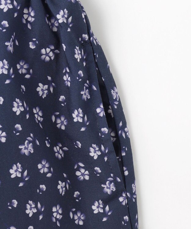 組曲 KIDS 【150-160㎝】フラワーパッチワークワンピース ネイビー系