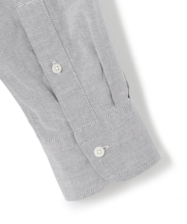 J.PRESS MEN 【WEB・一部店舗限定】オックス バンドカラーシャツ ライトグレー系