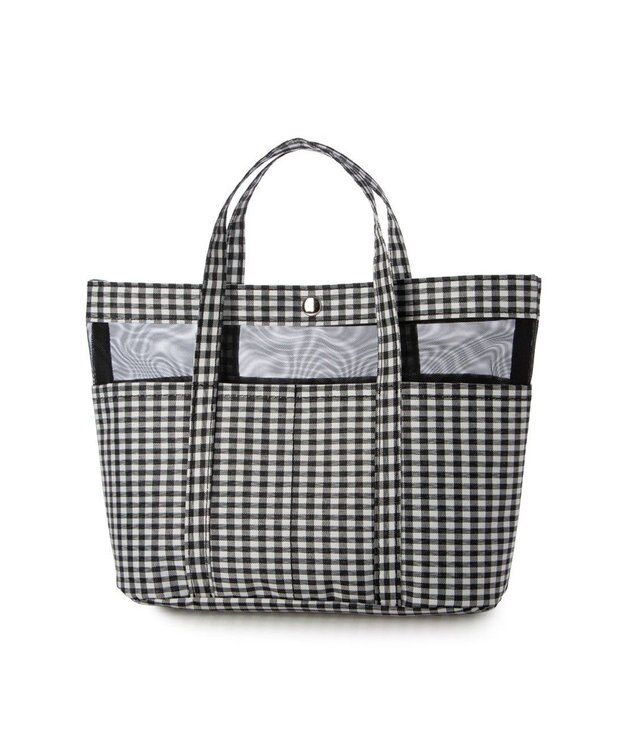 UNBILLION カシュカシュ cachecache / ナイロン×メッシュバッグインバッグ ブラックミックス