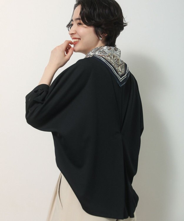 Green Parks 【優秀ブラウス】マルチ機能バックデザインブラウス Black