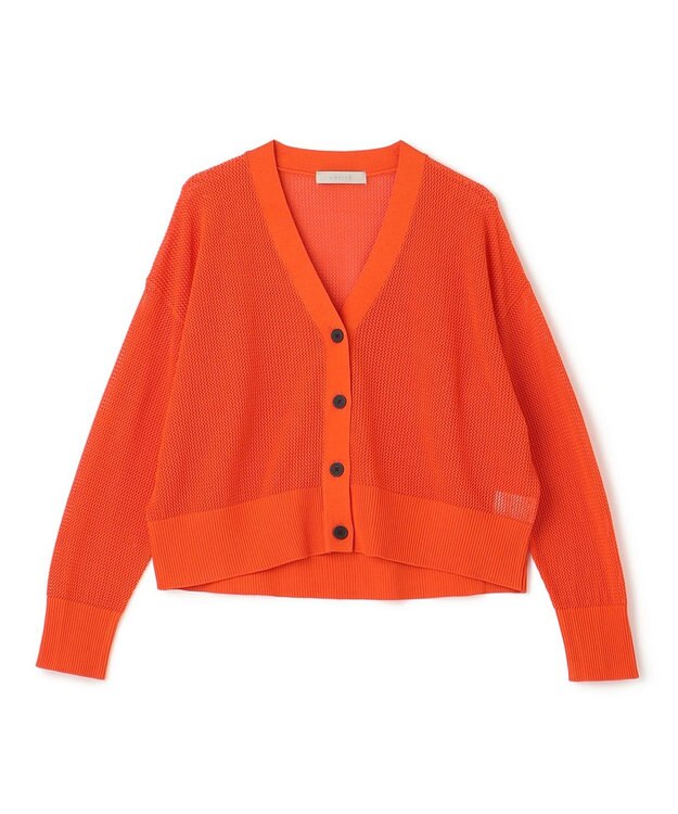 UNFILO メッシュニット カーディガン オレンジ