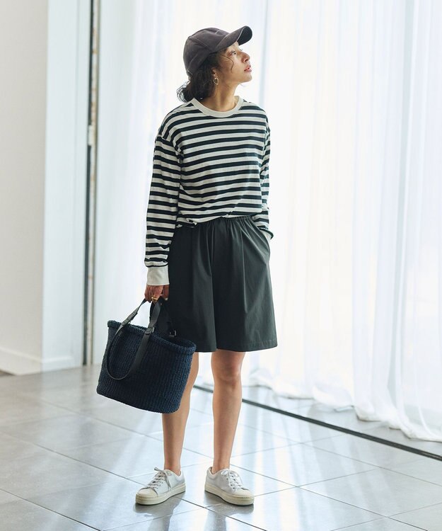 #Newans 【UVカット/撥水/接触冷感】ハーフパンツ ラッシュガード チャコールグレー