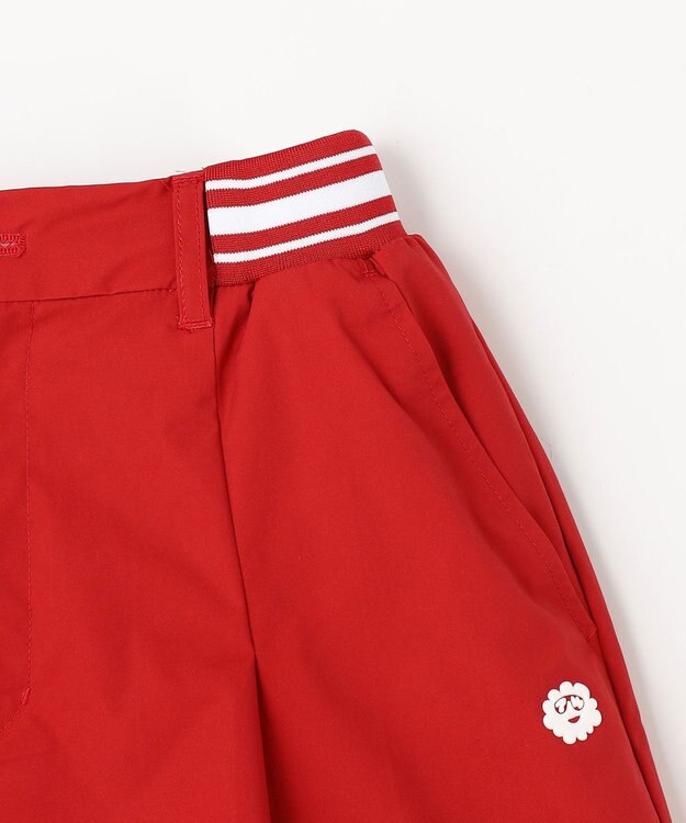 PW CIRCULUS 【WOMEN】ボックスプリーツショーツ ゴルフウェア レディース レッド系