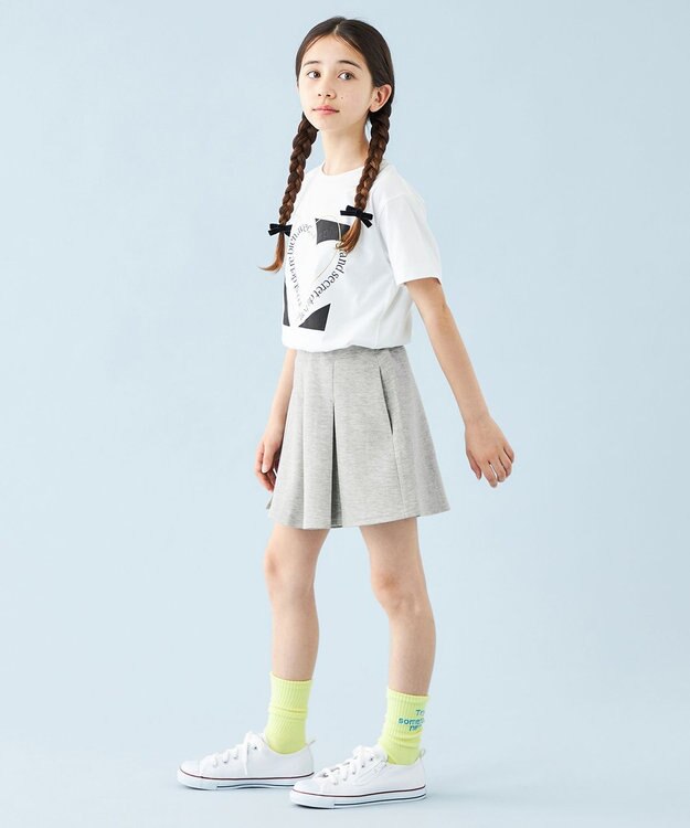 UNFILO 【110-150cm】BEAUTY FORM JERSEY スコート エクリュ