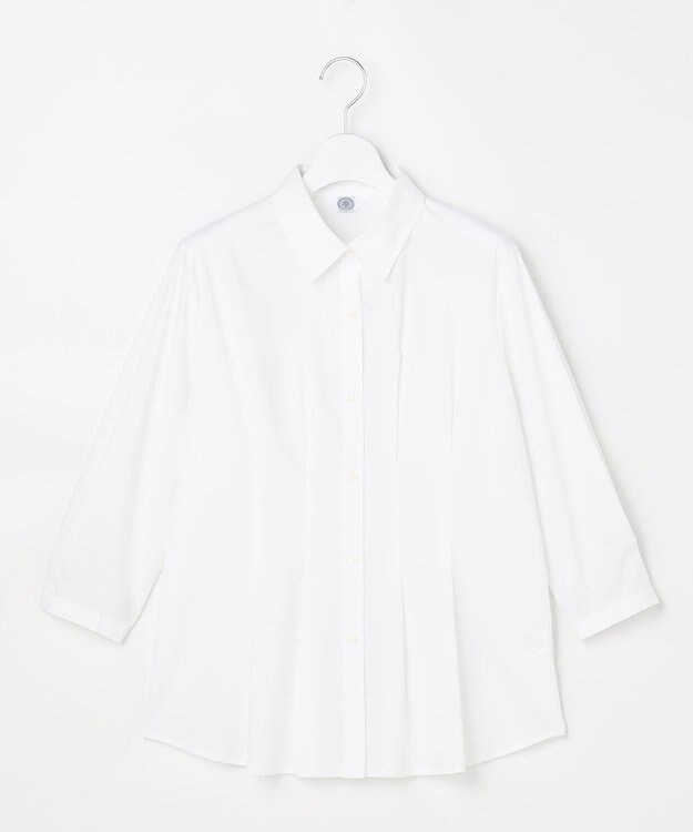 J.PRESS LADIES L 【WEB限定カラーあり】SOFT TC ストレッチ シャツ ブラウス ホワイト系