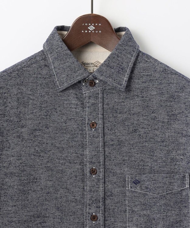 JOSEPH ABBOUD MOUNTAIN 【SPACE／UNISEX】OGスラブシャンブレー シャツ サックスブルー系