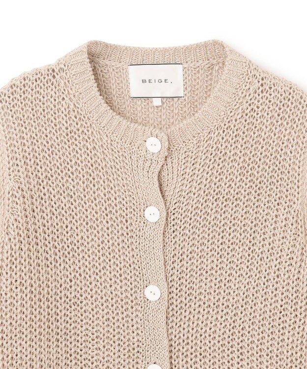 BEIGE， OLIVIER / ニットカーディガン Flax