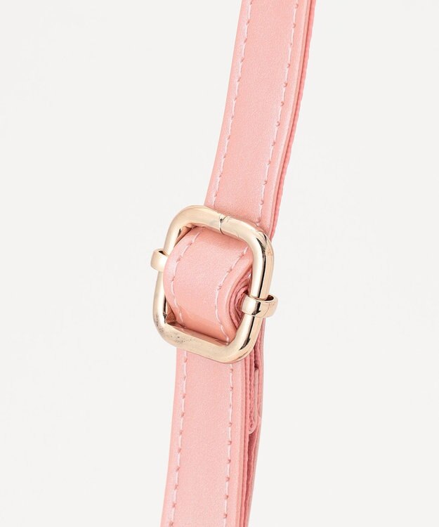 ANY KIDS リボン 合皮 2WAY バッグ ピンク