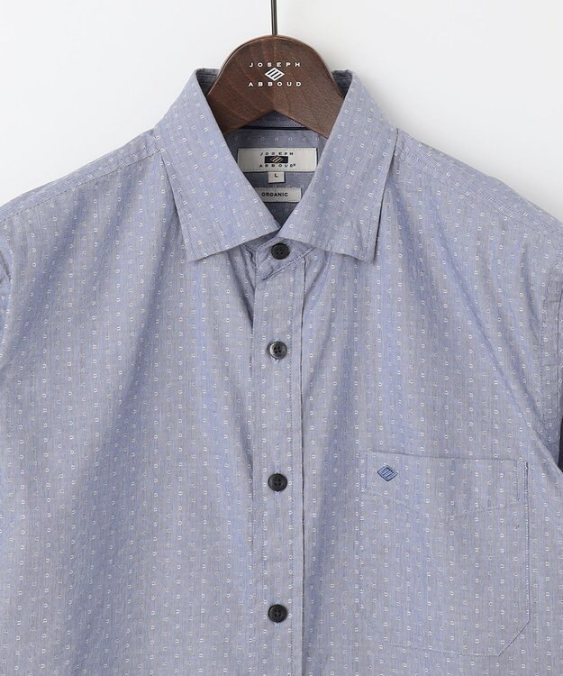 JOSEPH ABBOUD 【オーガニックコットン使用】 オーガニックコットンドビーシャツ サックスブルー系7