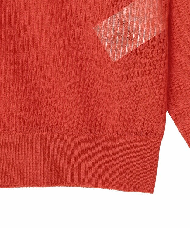 AMERICAN HOLIC シアーリブニットカーディガン Red