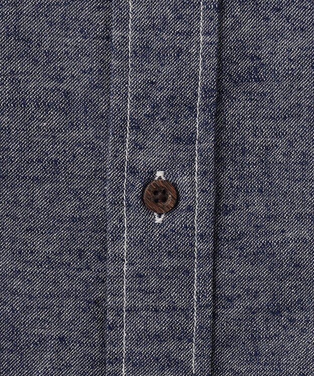 JOSEPH ABBOUD MOUNTAIN 【SPACE／UNISEX】OGスラブシャンブレー シャツ サックスブルー系
