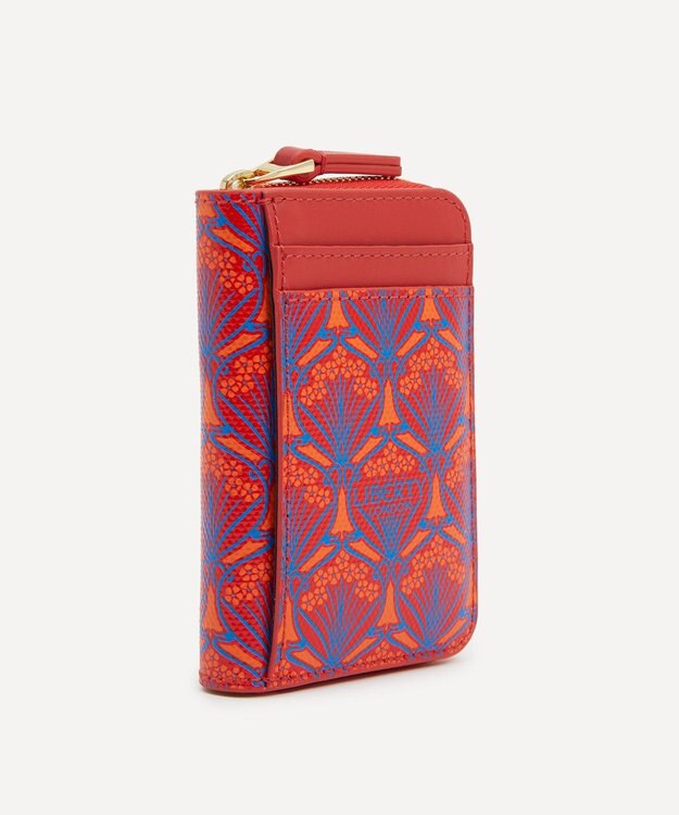 LIBERTY. アイフィス ジップド バーチカル ウォレット レッド