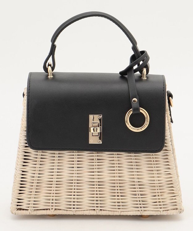 組曲 【2WAY】トップハンドルカゴバッグ ブラック系