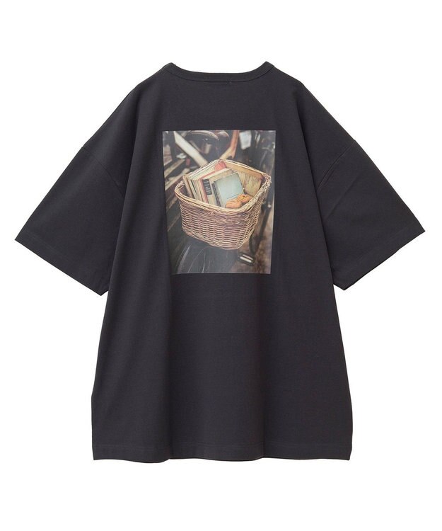 earth music&ecology アソートグラフィックルーズＴｅｅ Black