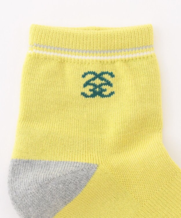23区GOLF 【MEN】 12センチ丈 ロゴソックス 黄緑系