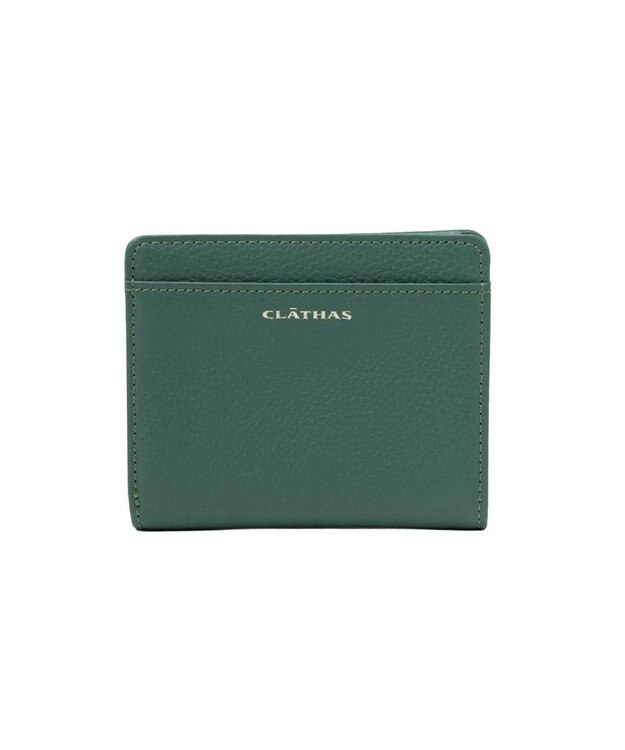 CLATHAS ペルル 外ボックス二つ折り財布 グリーン