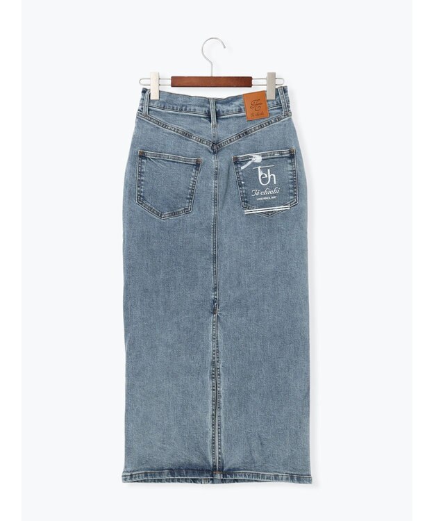 Te chichi デニムトラペーズスカート サックスブルー
