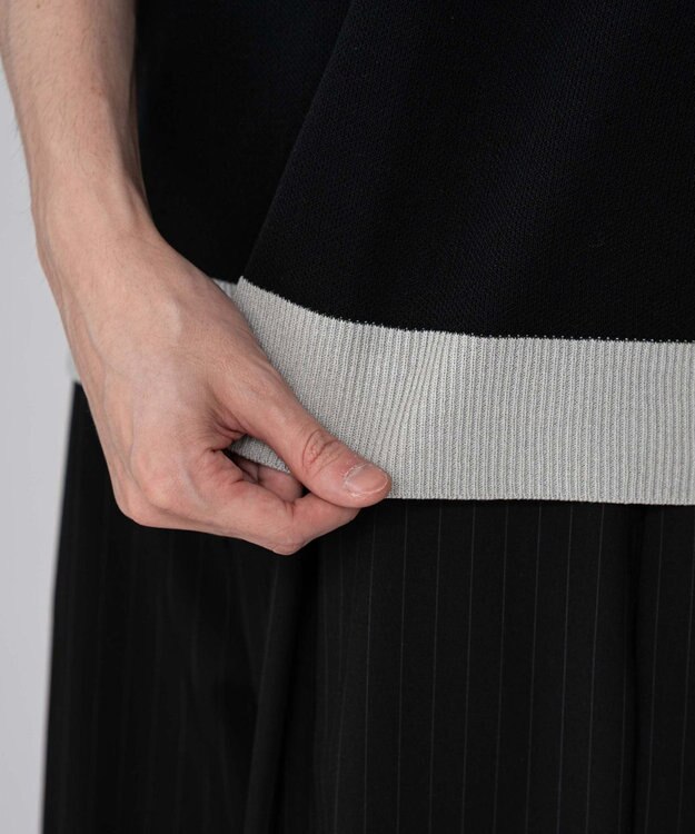 WEGO 【ユニセックス着用ITEM/MLサイズ展開】ワンポイントニットポロシャツ（SS） ブラック