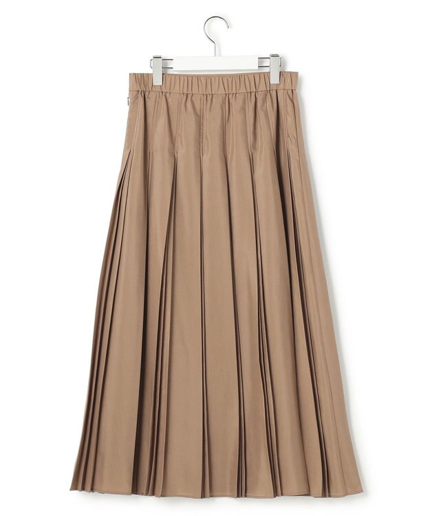 23区 【先行予約】グロッシープリーツ ロングスカート モカ