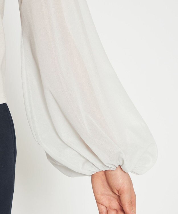 uncrave シアースリーブカットソー（uncrave STANDARD） グレージュ