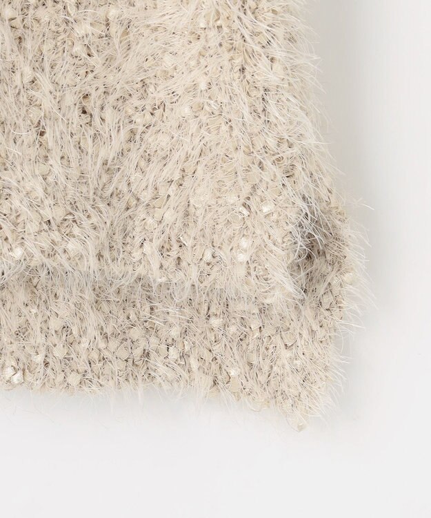 Feroux ジレ付きニット ワンピース ベージュ系