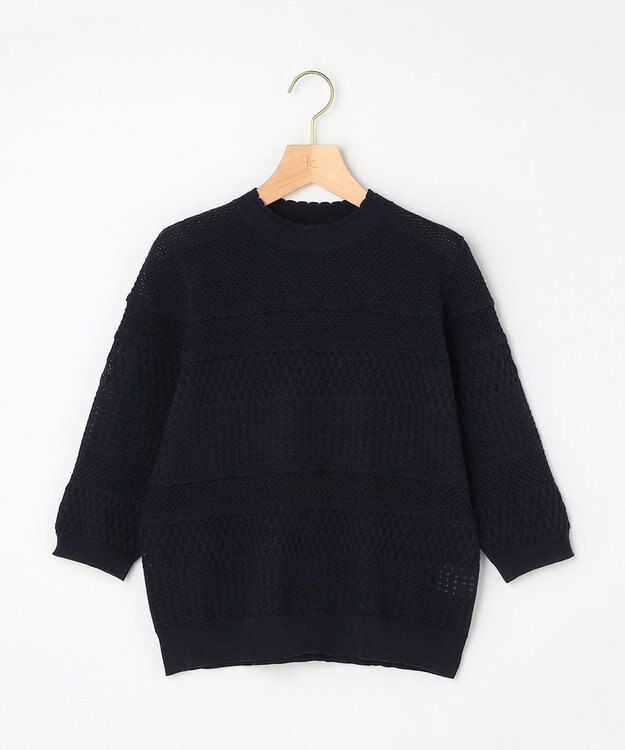 組曲 L 【先行予約】プティスカラレーシー ニット ネイビー系