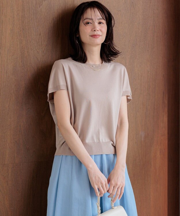 組曲 S 【先行予約】シアー ニットT ベージュ系