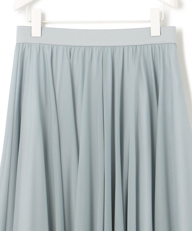 ICB 【洗える】ハイゲージチュール スカート フォグブルー系