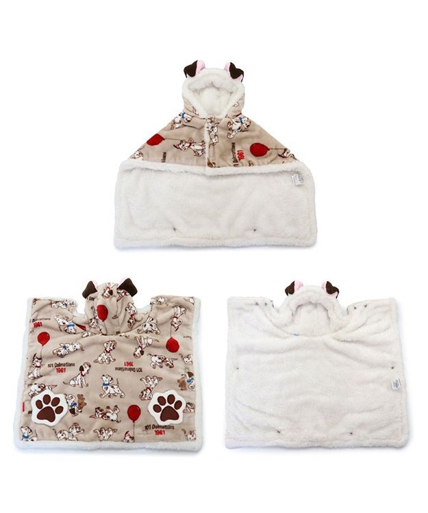 PET PARADISE ディズニー 101匹わんちゃん 着る毛布 《風船柄》 小型犬 ベージュ