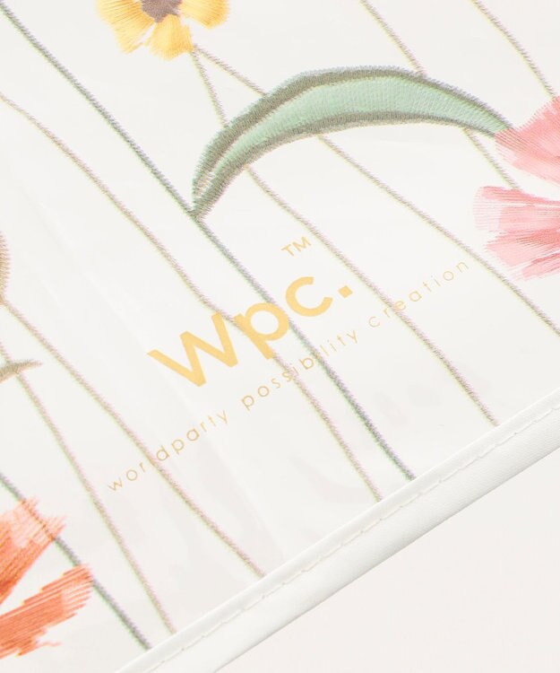 ANY SIS 【WEB限定】刺繍風フラワー 長傘 ピンク系