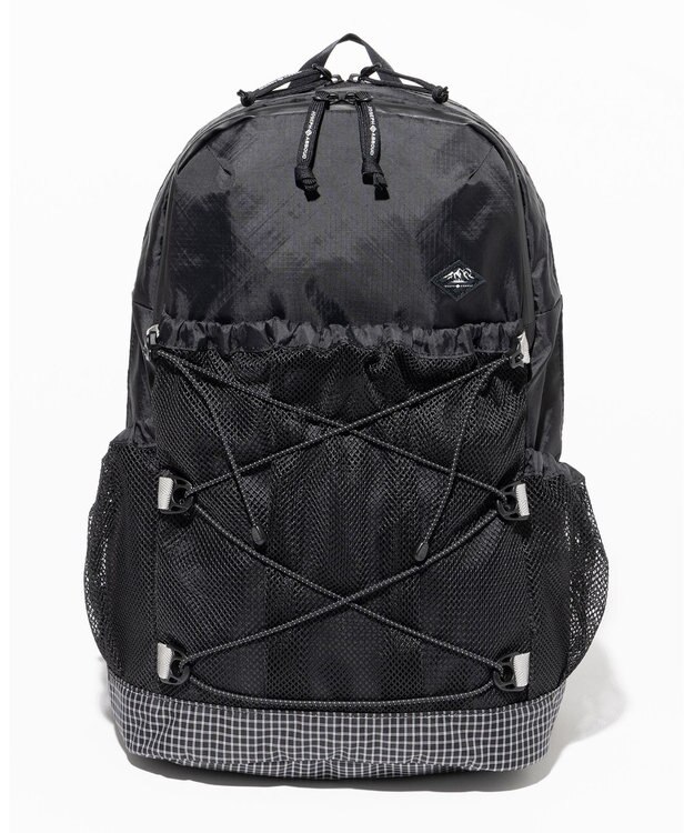JOSEPH ABBOUD MOUNTAIN 【軽量/ECO撥水/サスティナブル素材/男女兼用】リサイクルリップストップ バックパック 21L ブラック系
