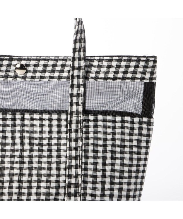 UNBILLION カシュカシュ cachecache / ナイロン×メッシュバッグインバッグ ブラックミックス