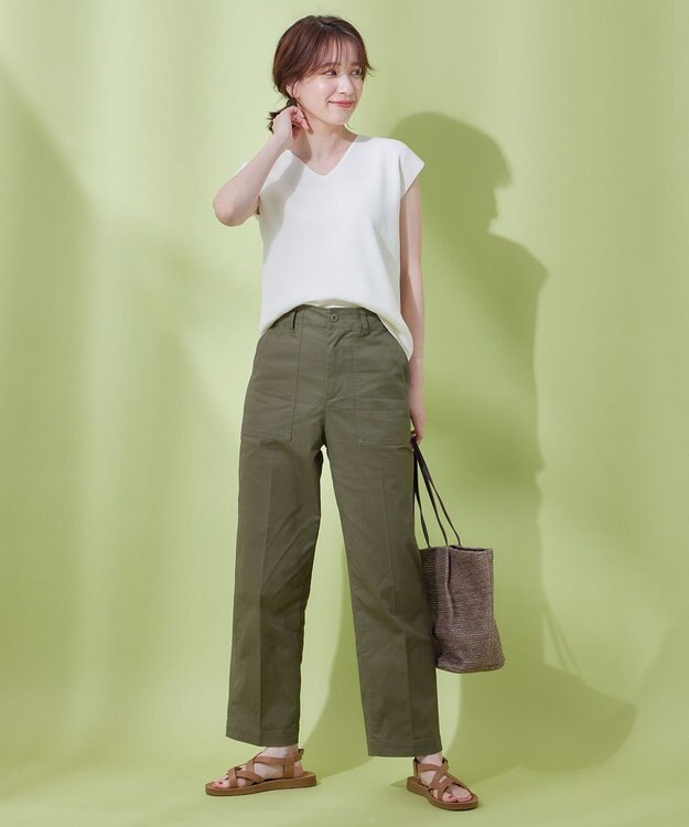 ANY 【前後2WAY/アンチピリング/洗濯機可】ノースリーブニット オフ