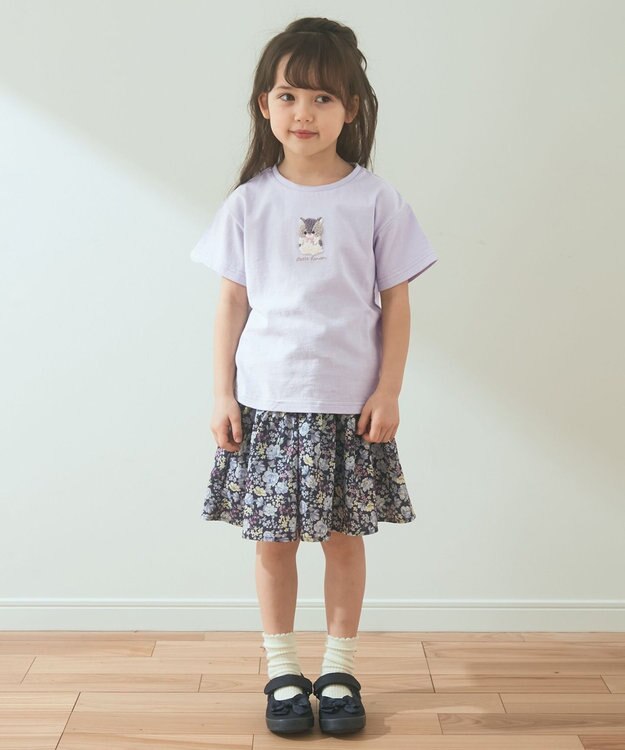 ANY KIDS 総柄スカパン ラベンダー系×花柄