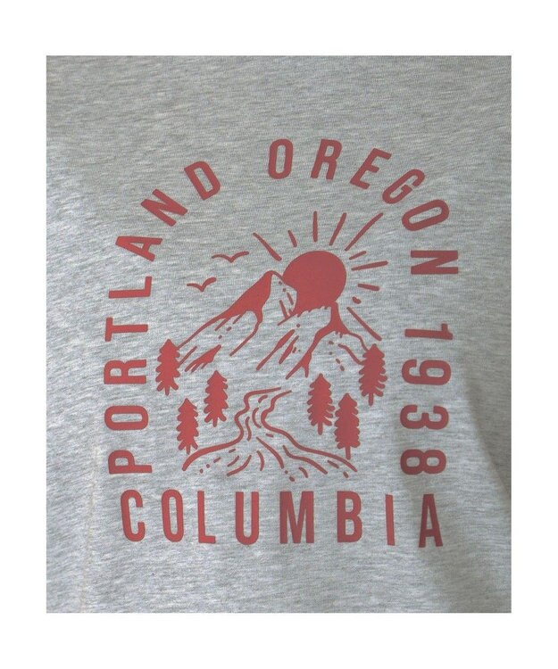Columbia Columbia/ ウィメンズヤハラフォレストショートスリーブTシャツ /コロンビア Columbia Grey Heather、Mountain Graphic