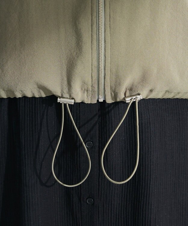 Green Parks シアーZIPベスト Khaki