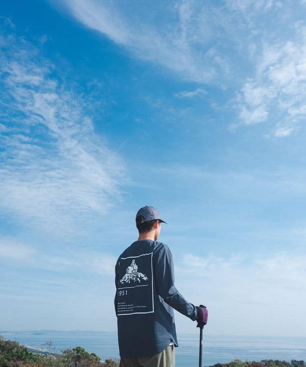 SHARE PARK MENS 【UVカット・吸水速乾・ストレッチ・軽量 】ＺＩＰポケットＴシャツ（L・XLサイズ） ネイビー系