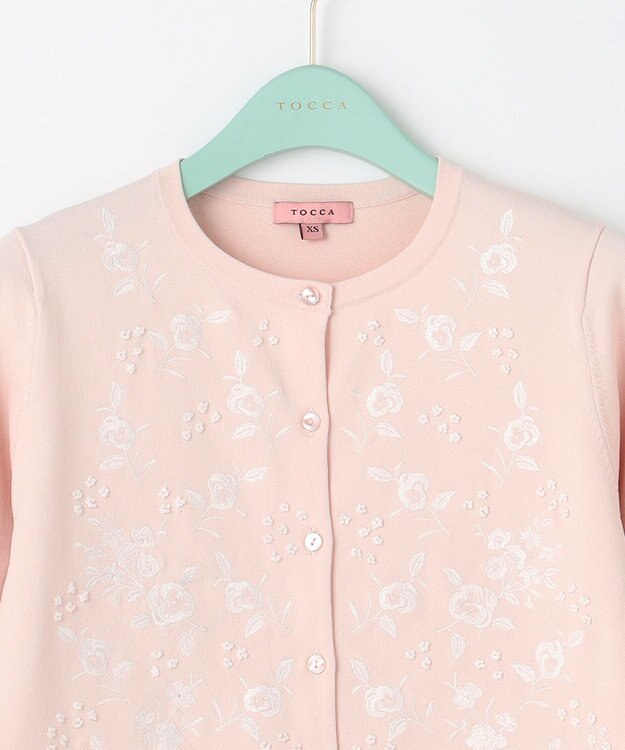 TOCCA 【キャンセル分販売！】【洗える】Queen Necklace Knit カーディガン ピンク系