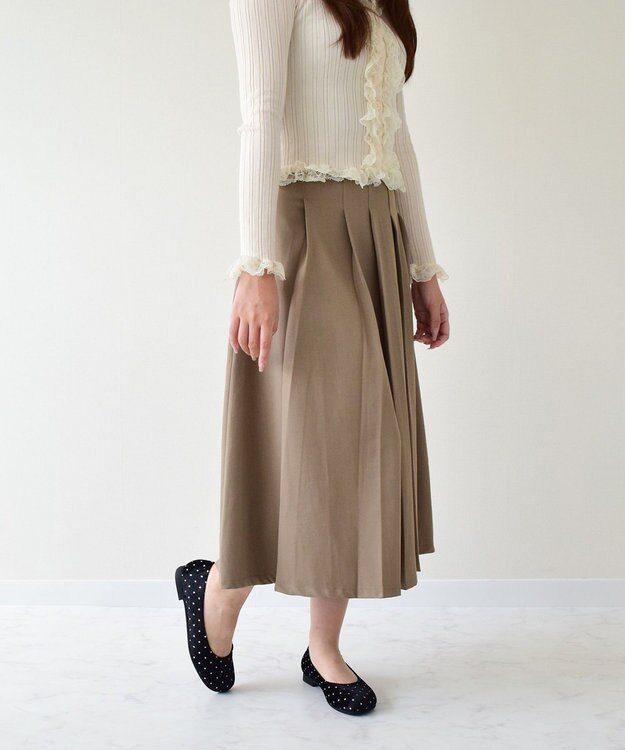 Bridget Birkin 【Bridget Birkin】オブリークバレエシューズ ブラック雑材