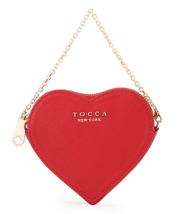 TOCCA 【八木アリサさん着用】WISH IN HEART CHARM POUCH チャームポーチ レッド系