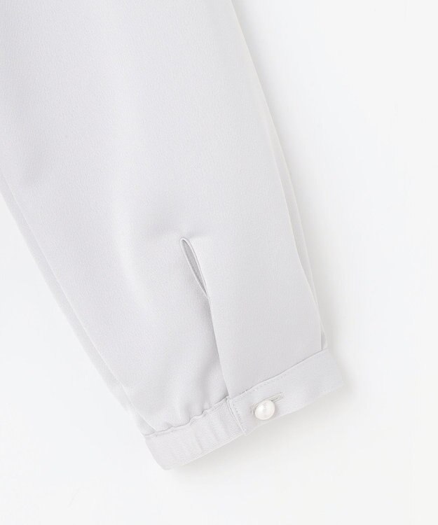 J.PRESS LADIES L ハンマーサテン カットソー ライトグレー系