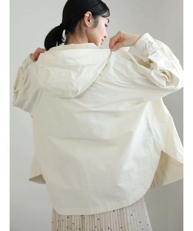 Green Parks 撥水加工　2WAYゆったりブルゾン Ecru