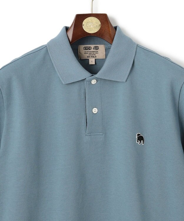 J.PRESS MEN 気品と愛嬌のバランスが抜群！【J.PRESS人気NO1ポロシャツ】 バックブルカノコレジメン ポロシャツ サックスブルー系