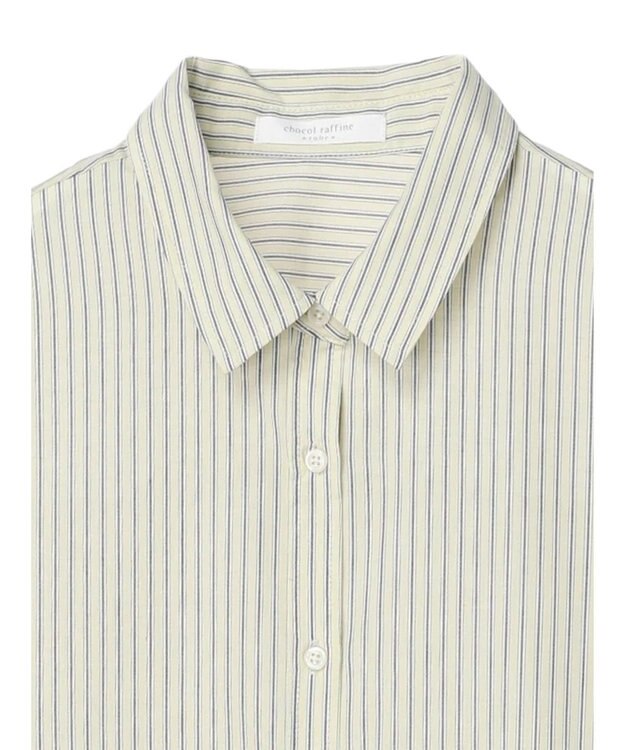 Green Parks ゆったり衿つきシャツ Stripe