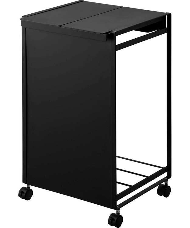 tower 蓋付き目隠し分別ダストワゴン タワー 2分別 ブラック ブラック