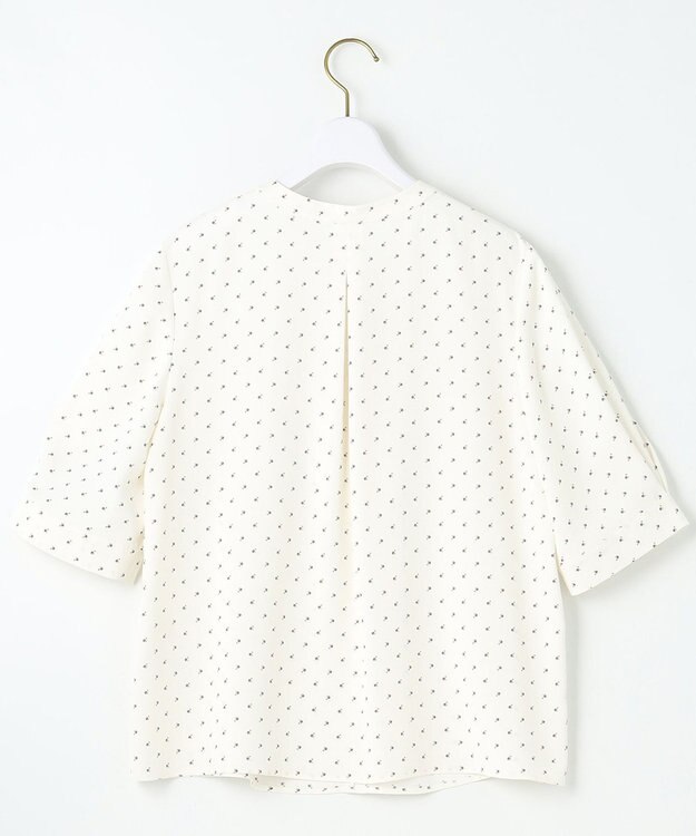 ANY SIS S 【洗える】ラッフルボウ ブラウス オフベース