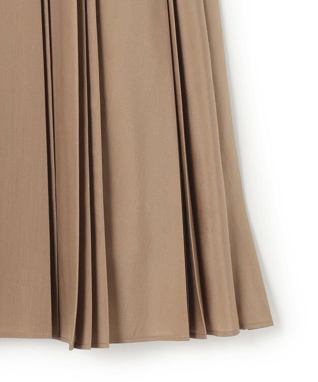 23区 【先行予約】グロッシープリーツ ロングスカート モカ