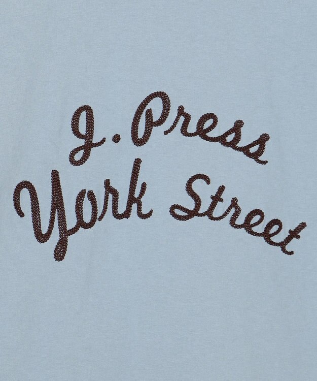 J.PRESS YORK STREET 【UNISEX】リンガーＴシャツ サックスブルー系