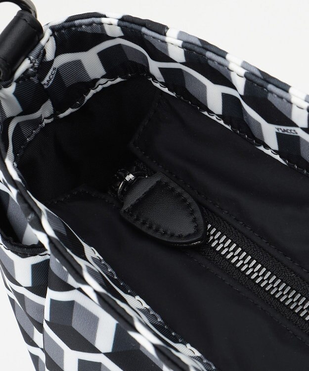 Y'SACCS キュービックモノグラム　2WAYトート　Mサイズ ブラック