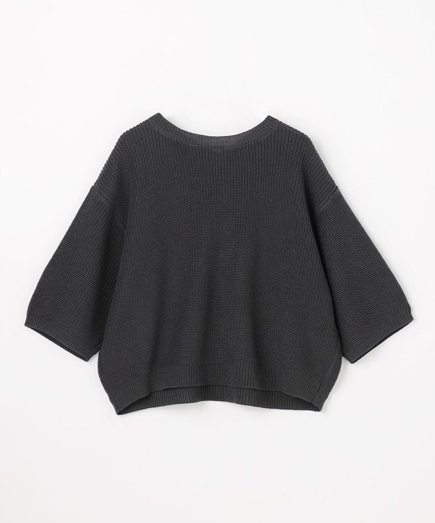 ANY ラミータッチニットT スレート